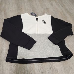 NWT MLB Chicago White Sox Half Zip Pullover Sweater Size XL